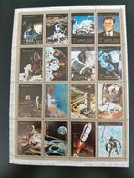 Ajman 1973 - ruimtevaart, maanlanding, Apollo - velletje, Postzegels en Munten, Overige thema's, Ophalen of Verzenden, Gestempeld