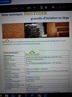 Isolation - granulés de liège, Bricolage & Construction, Enlèvement, Comme neuf, Autres matériaux, Isolation des murs
