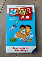 Basisdoos met 2 boekjes van Loco Mini met Dora en Diego, Comme neuf, 10 à 50 pièces, 4 à 6 ans, Enlèvement ou Envoi