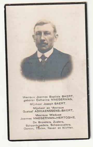 Joannes BAERT Maegerman Antwerpen 1874 - 1929 (foto)