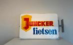 Juncker fietsen reclame lichtbak, Verzamelen, Ophalen, Gebruikt, Lichtbak of (neon) lamp