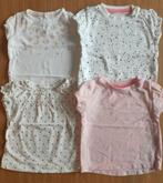Vier t-shirtjes maat 68, Kinderen en Baby's, Babykleding | Maat 68, Ophalen of Verzenden, Zo goed als nieuw, Meisje, Shirtje of Longsleeve