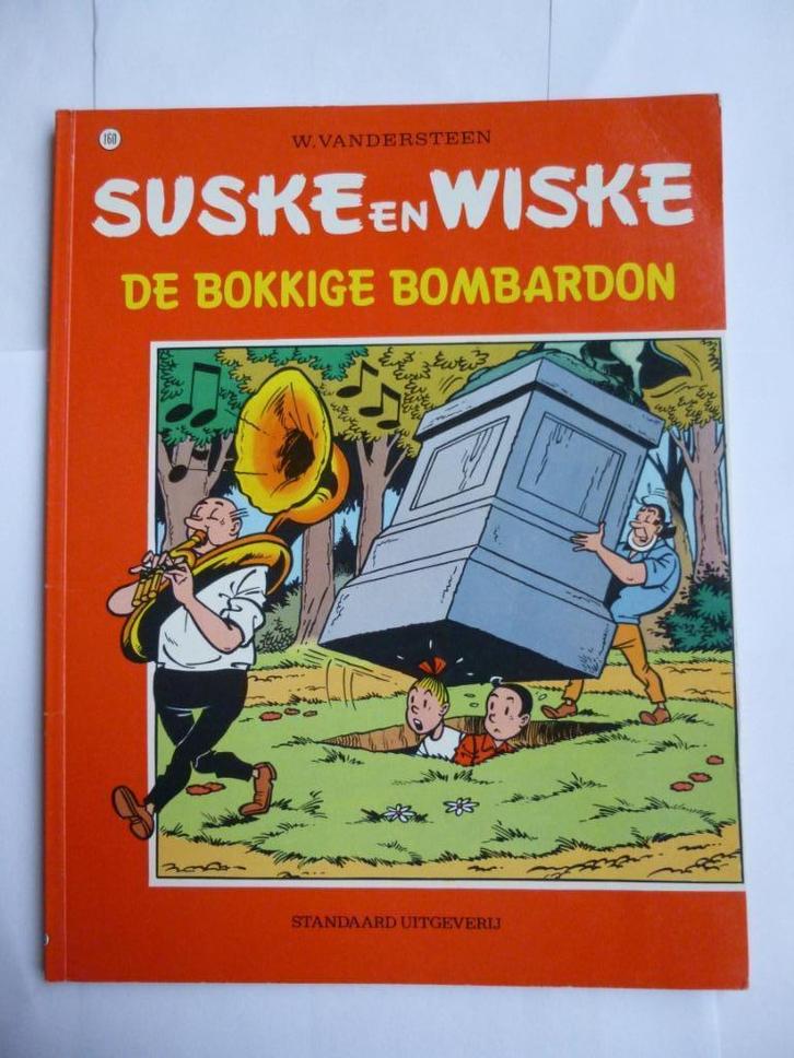 SUSKE EN WISKE 1E DRUK NR:160"DE BOKKIGE BOMBARDON"UIT 1976, Boeken, Stripverhalen, Gelezen, Eén stripboek, Ophalen of Verzenden