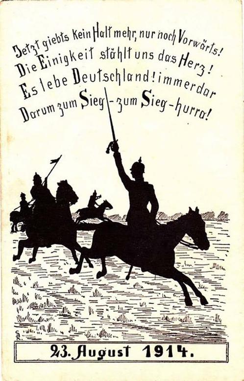 World War I - 1914 - German Propaganda Postcard - Patriotic, Verzamelen, Postkaarten | Themakaarten, Ongelopen, Politiek en Historie