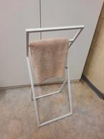 wit modern metalen badkamer handdoekrekje, Enlèvement ou Envoi, Neuf, Blanc, Porte-serviettes