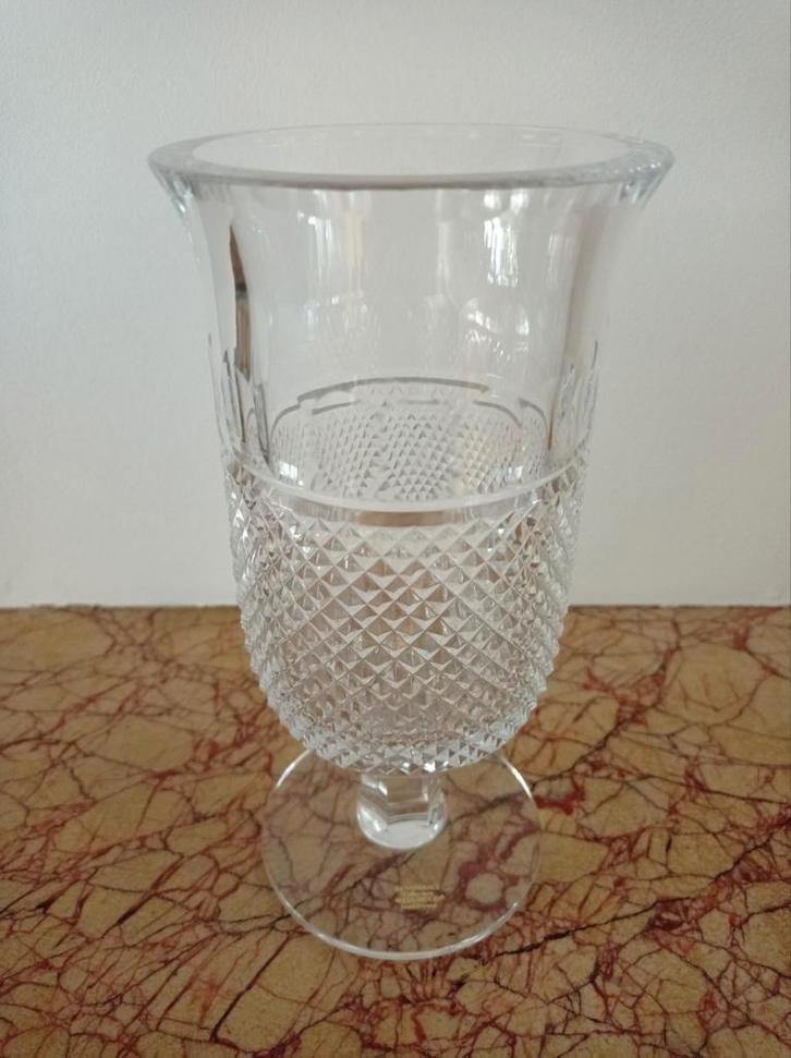 Kristallen vaas Wedgwood, Huis en Inrichting, Woonaccessoires | Vazen, Zo goed als nieuw, Glas, Ophalen of Verzenden