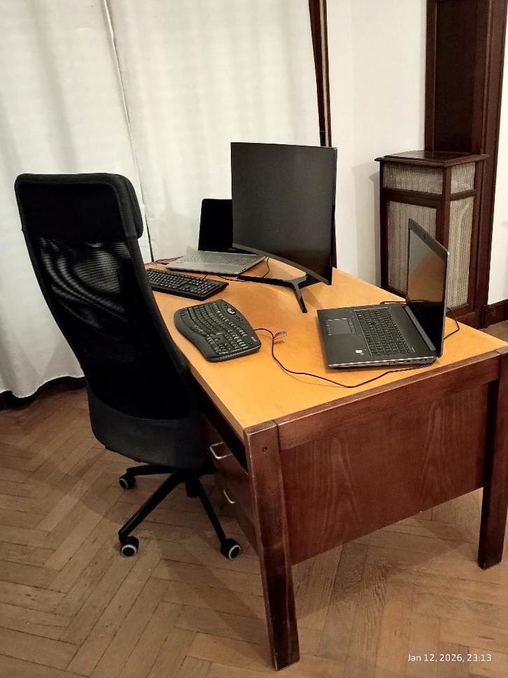 bureau en bois, Maison & Meubles, Bureaux, Utilisé, Bureau, Enlèvement