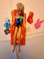 Barbie meisje op drijvende zwembadzetel, Kinderen en Baby's, Ophalen of Verzenden, Zo goed als nieuw, Barbie