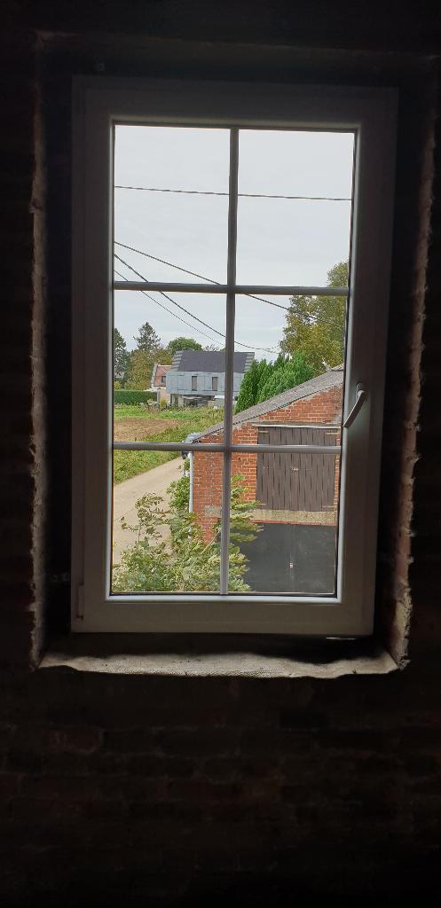 Châssis pvc double vitrage, Doe-het-zelf en Bouw, Glas en Ramen, Gebruikt, Gevelraam of Ruit, Dubbelglas, Ophalen