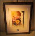 Belle lithographie « Fleurs en pot » - signée - 55x45, Enlèvement ou Envoi