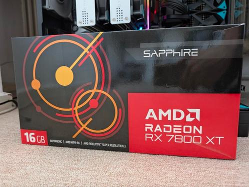 Sapphire Radeon RX 7800 XT, Computers en Software, Videokaarten, Zo goed als nieuw, AMD, PCI, GDDR6, Ophalen