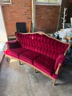 Vintage barok zetel rood, Ophalen, Gebruikt
