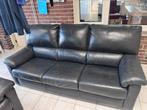 2 en 3 zit leer zwart, Huis en Inrichting, Ophalen, Leer