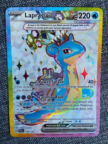 Lapras ex full art - Stellar Crown beschikbaar voor biedingen