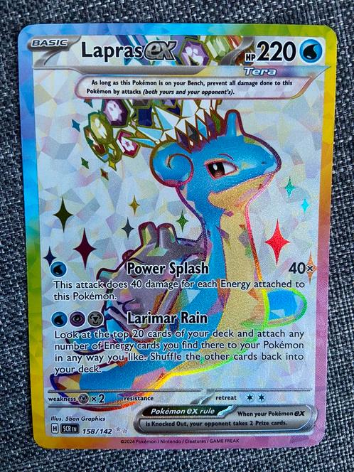 Lapras ex full art - Stellar Crown, Hobby & Loisirs créatifs, Jeux de cartes à collectionner | Pokémon, Comme neuf, Enlèvement ou Envoi