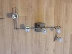 2 x lichtarmatuur inox, Ophalen, Zo goed als nieuw, Glas