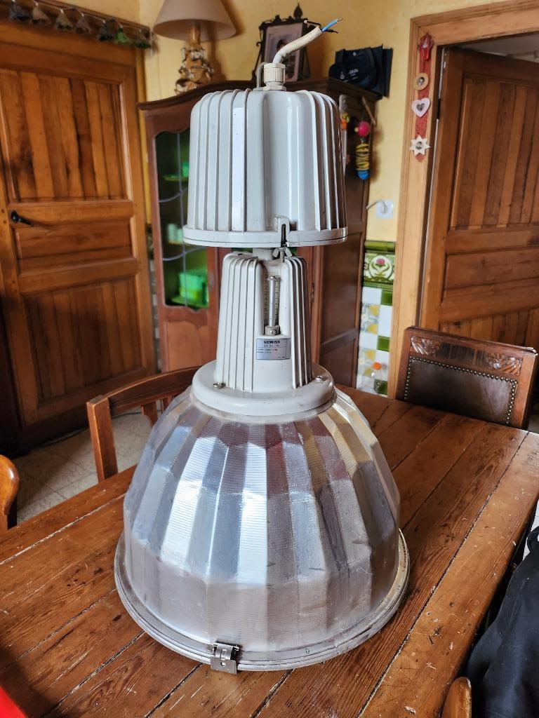 Industriële hanglamp, Huis en Inrichting, Lampen | Hanglampen, Gebruikt, 50 tot 75 cm, Metaal, Ophalen