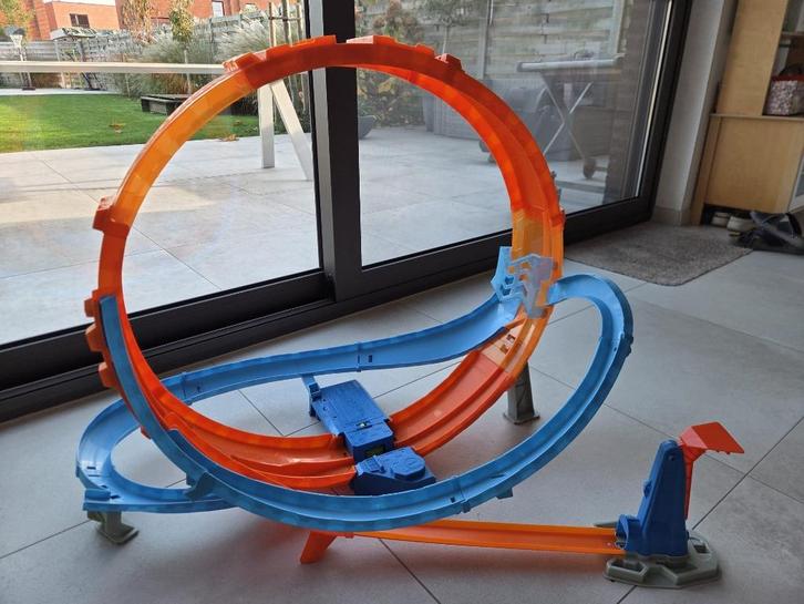 Hot Wheels Action Massive Loop Mayhem, Kinderen en Baby's, Speelgoed | Racebanen, Gebruikt, Racebaan, Elektrisch, Hot Wheels, Met looping