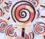 Lolly snoepgoed strijkplaatje patch kinderen - 44 x 30 mm, Nieuw, Ophalen of Verzenden
