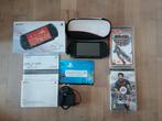 Psp E-1004, Games en Spelcomputers, Spelcomputers | Sony PSP, Met games, Zwart, Ophalen of Verzenden, Zo goed als nieuw