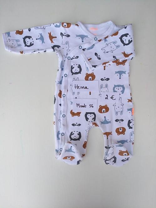 Pyjama's Hema 2 stuks + muts uniseks maat 56, Kinderen en Baby's, Babykleding | Maat 56, Gebruikt, Jongetje of Meisje, Nacht- of Onderkleding