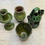 Tamegroute Keramiek (vaasjes en kandelaars), Maison & Meubles, Accessoires pour la Maison | Vases, Comme neuf, Vert, Enlèvement