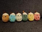 bubble tea sleutelhangers - pluche - 6 stuks, Ophalen of Verzenden, Zo goed als nieuw, Overige typen