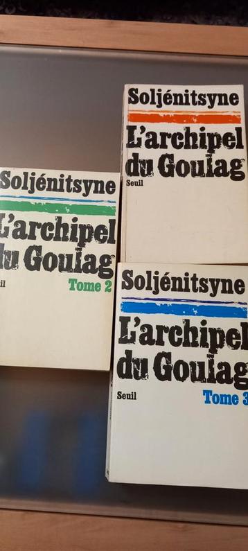 Livres très recherché et rare L'archipel du Goulag 3 tomes disponible aux enchères