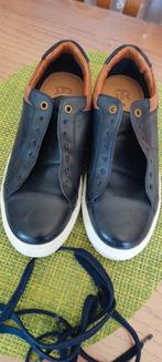 Chaussures décontractées cuir ext cuir et tissus int., Kleding | Heren, Schoenen, Ophalen of Verzenden, Zo goed als nieuw, Blauw