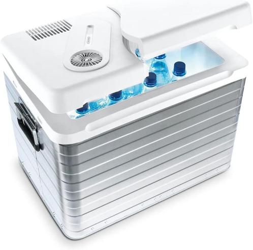 Elektrische aluminium koelbox, 39 liter, 12 V en 230 V, Caravans en Kamperen, Mobilhome-accessoires, Zo goed als nieuw, Ophalen