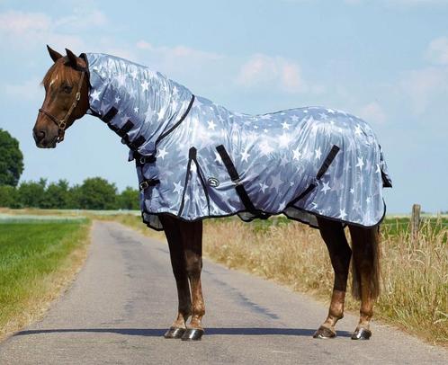Profi-Rider vliegendeken Sterren vaste hals 175 + 195 SALE, Dieren en Toebehoren, Paarden en Pony's | Dekens en Dekjes, Nieuw