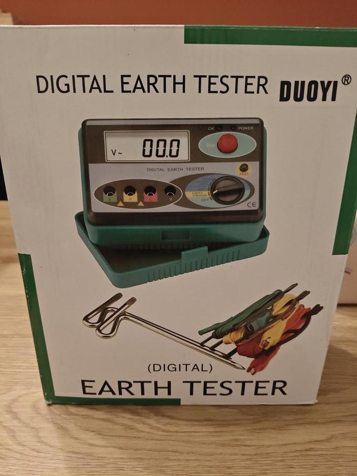 Digitale aardingstester, Doe-het-zelf en Bouw, Elektriciteit en Kabels, Zo goed als nieuw, Ophalen of Verzenden