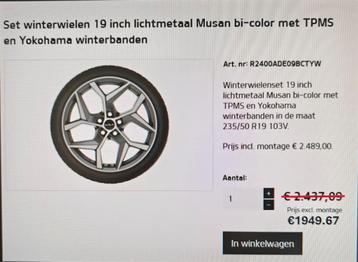 Set 19 inch lichtmetalen winterwielen Musan bi-color m beschikbaar voor biedingen