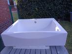 Wasbak in polystone, wit blinkend, Ophalen, Nieuw, Wastafel