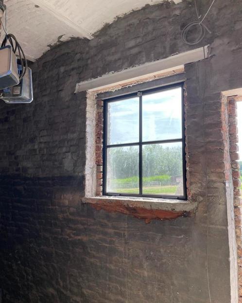 Metalen/stalen ramen (2 stuks met andere maten), Doe-het-zelf en Bouw, Glas en Ramen, Nieuw, Gevelraam of Ruit, Veiligheidsglas