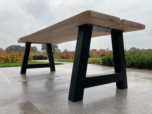 Unieke boomstamtafel beuk 250 cm, Huis en Inrichting, Tafels | Eettafels, Nieuw, 50 tot 100 cm, 200 cm of meer, Vijf personen of meer
