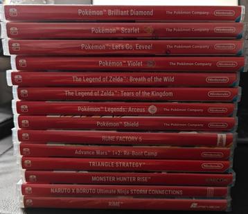 Nintendo Switch games Pokemon, zelda, monster hunter,... beschikbaar voor biedingen