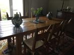 Eiken tafel met 6 stoelen, Huis en Inrichting, Tafels | Eettafels, Ophalen, Gebruikt, Eikenhout