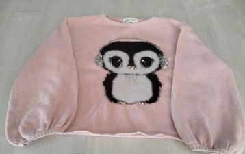 korte roze trui h & m maat 122 - 128 beschikbaar voor biedingen