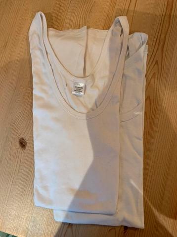 2 GRATIS singlets (Marcellekes, mouwloos dus) voor heren wit