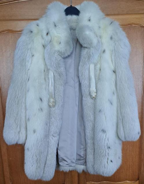 gevlekte vintage bontjas, Kleding | Dames, Jassen | Winter, Zo goed als nieuw, Maat 38/40 (M), Overige kleuren, Ophalen