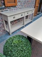 Massief houten eettafel, Ophalen of Verzenden, Zo goed als nieuw