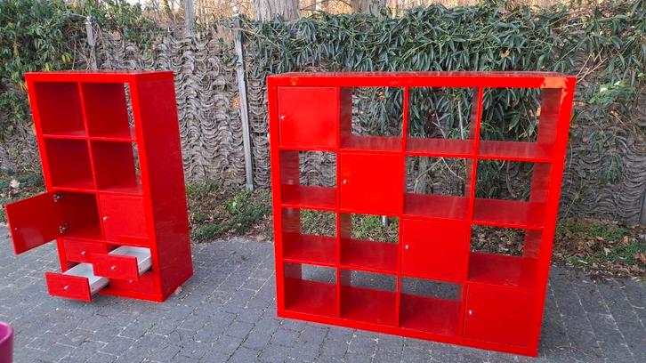 Rode modulaire planken, Huis en Inrichting, Kasten | Stellingkasten