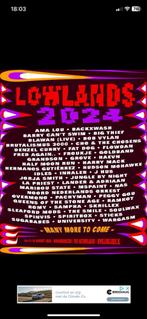 Lowlands kaart voor zowel festival als camping, Tickets & Billets, Événements & Festivals, Deux personnes