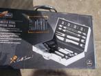 Florabest stainless steel bbq tools 18-delig + alu koffertje, Ophalen of Verzenden