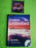 English Unlimited C1 Advanced Coursebook + DVD-ROM, Livres, Langue | Anglais, Non-fiction, Adrian Doff-Ben Goldstein, Utilisé