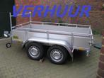 Verhuur dubbelas bakaanhangwagens 2,5 x 1,25m te 9300 Aalst, Ophalen