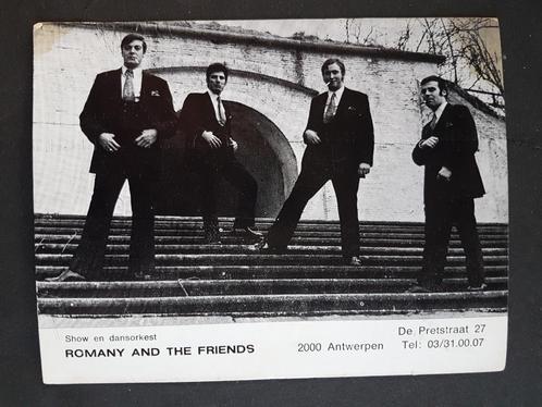Reclamekaart Romany and the friends Antwerpen Mol Orkest, Verzamelen, Postkaarten | België, Ongelopen, Antwerpen, 1960 tot 1980
