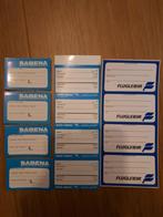 20 bagagestickers Sabena; Kuwait Airways; Flugleidir, Verzamelen, Luchtvaart en Vliegtuigspotten, Ophalen of Verzenden, Zo goed als nieuw