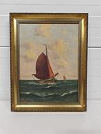 A5772 A. Broekman Zeilschip Schilderij, Ophalen of Verzenden